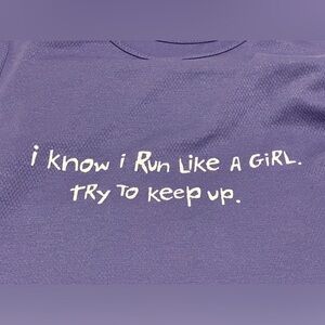 Ladies running shirt from One More Mile, size XL. Never worn!